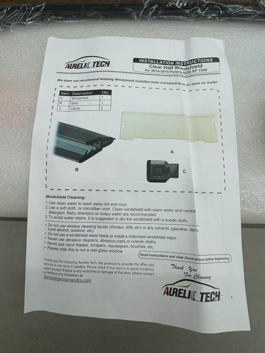 POLARIS UTV Half Windshield image indicator(7)