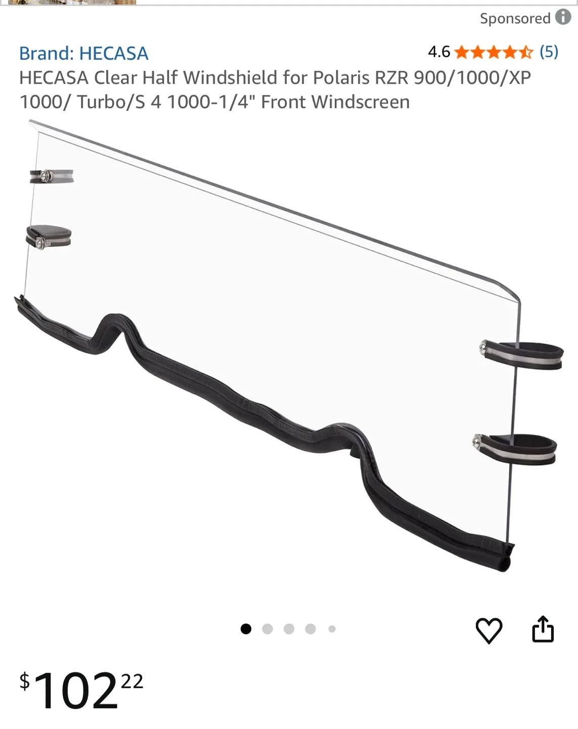 POLARIS UTV Half Windshield image indicator(9)