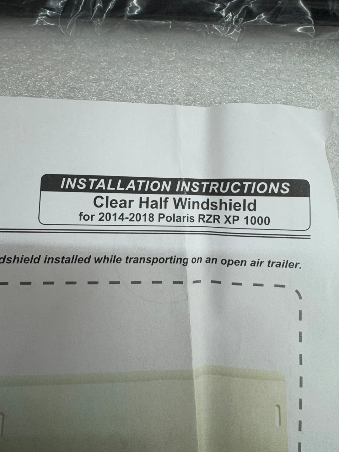 POLARIS UTV Half Windshield image indicator(8)