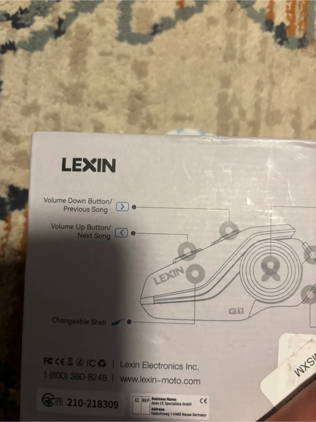 New Lexin G1 Bluetooth Headset - Single Pack image indicator(4)