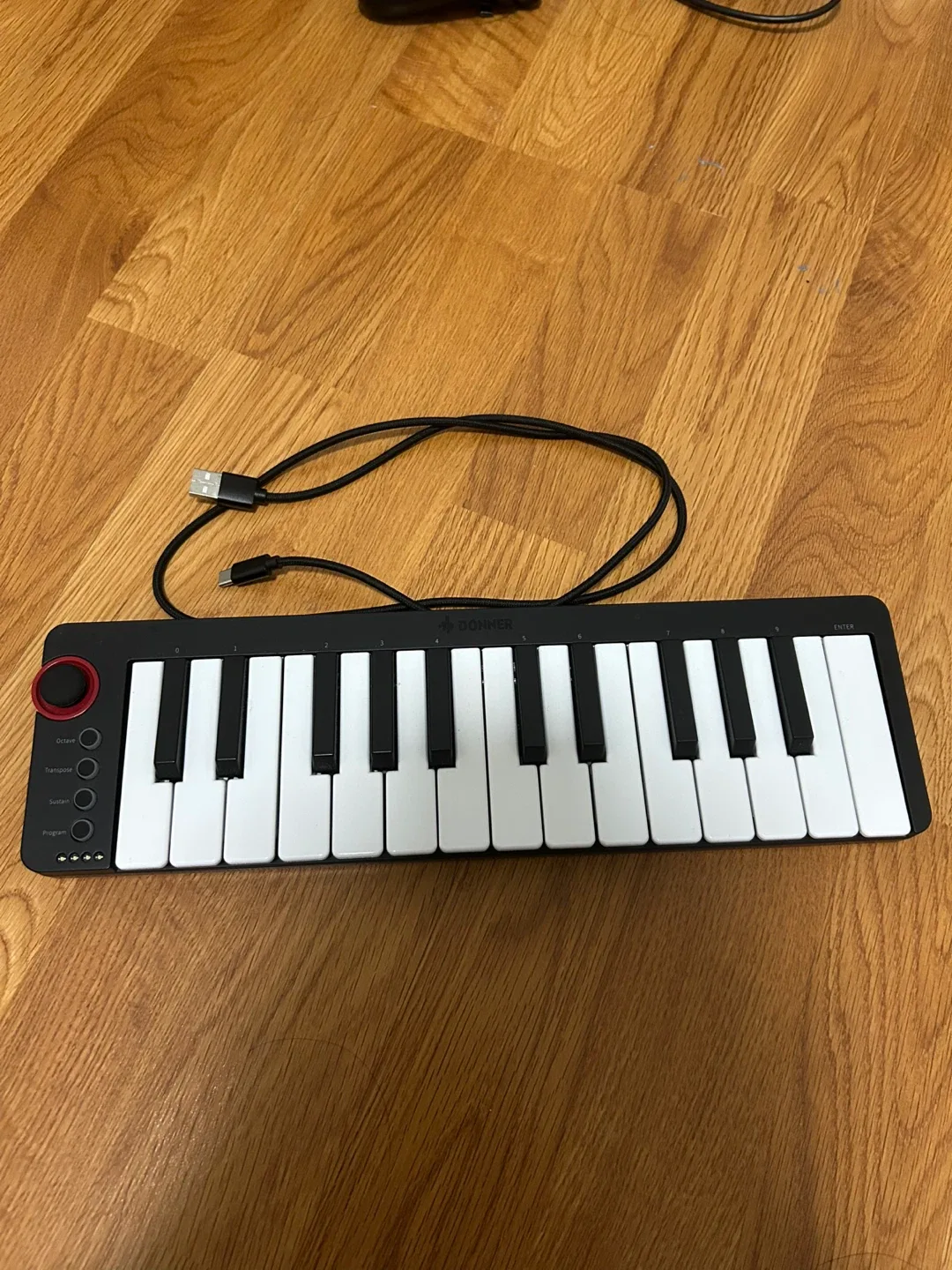 Donner N25 USB MIDI Keyboard Controller – $15