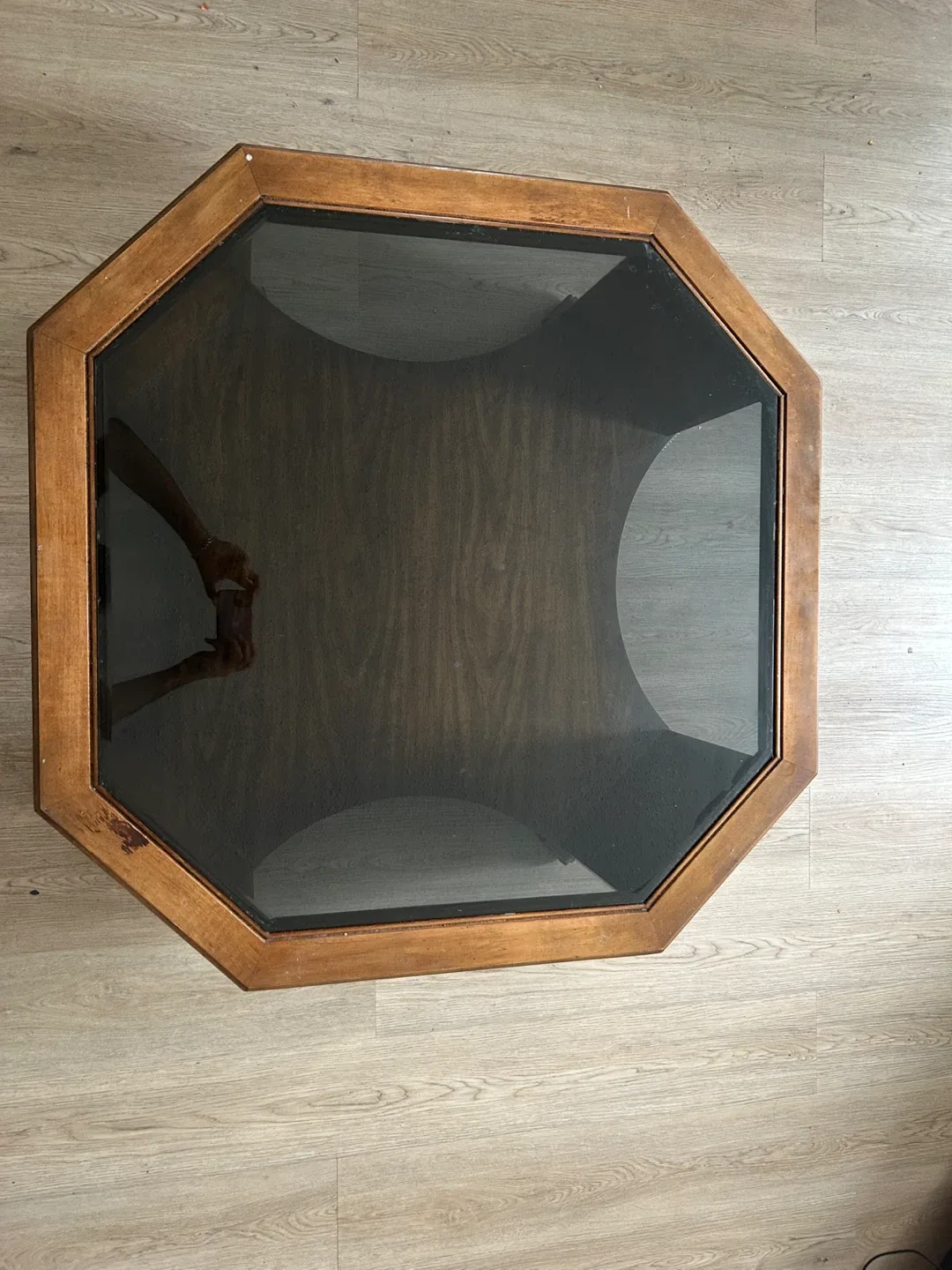 Octagon Glass Top Coffee Table image indicator(4)