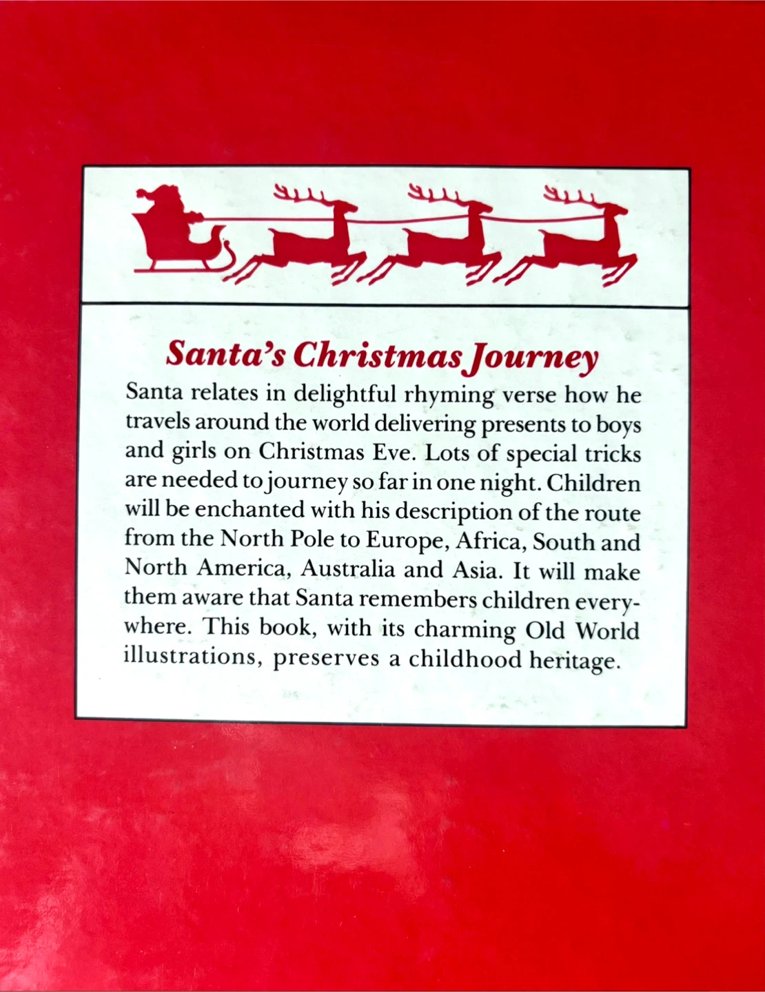 HARDCOVER CHRISTMAS BOOK "Santa's Christmas Journey" - photo 2