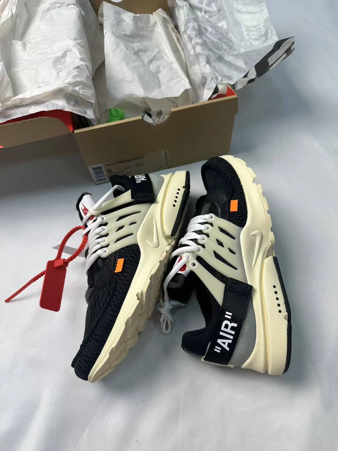 Nike Air Presto Off-White Black size 9 - photo 2