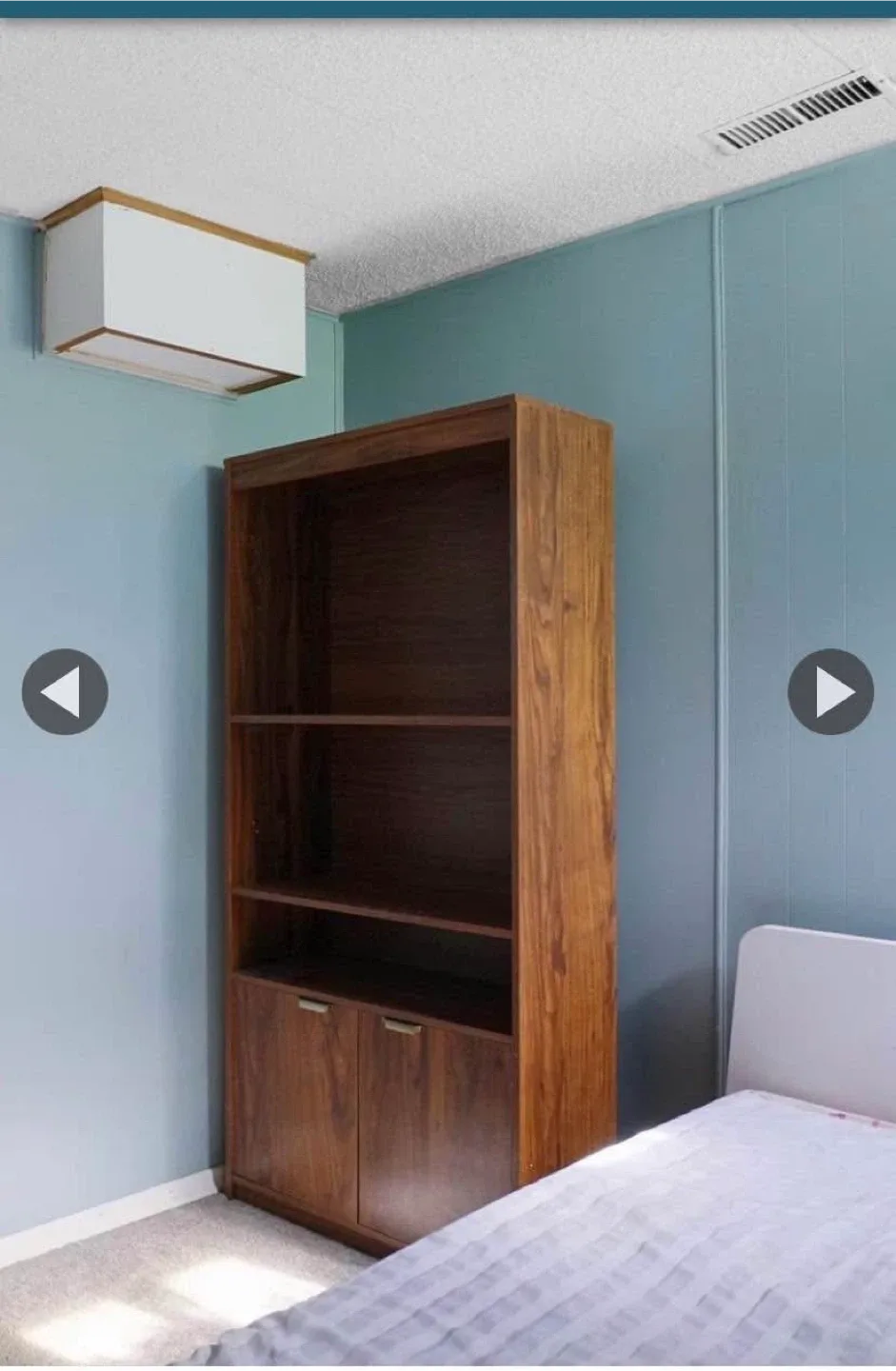 Wooden Bookcase with Doors