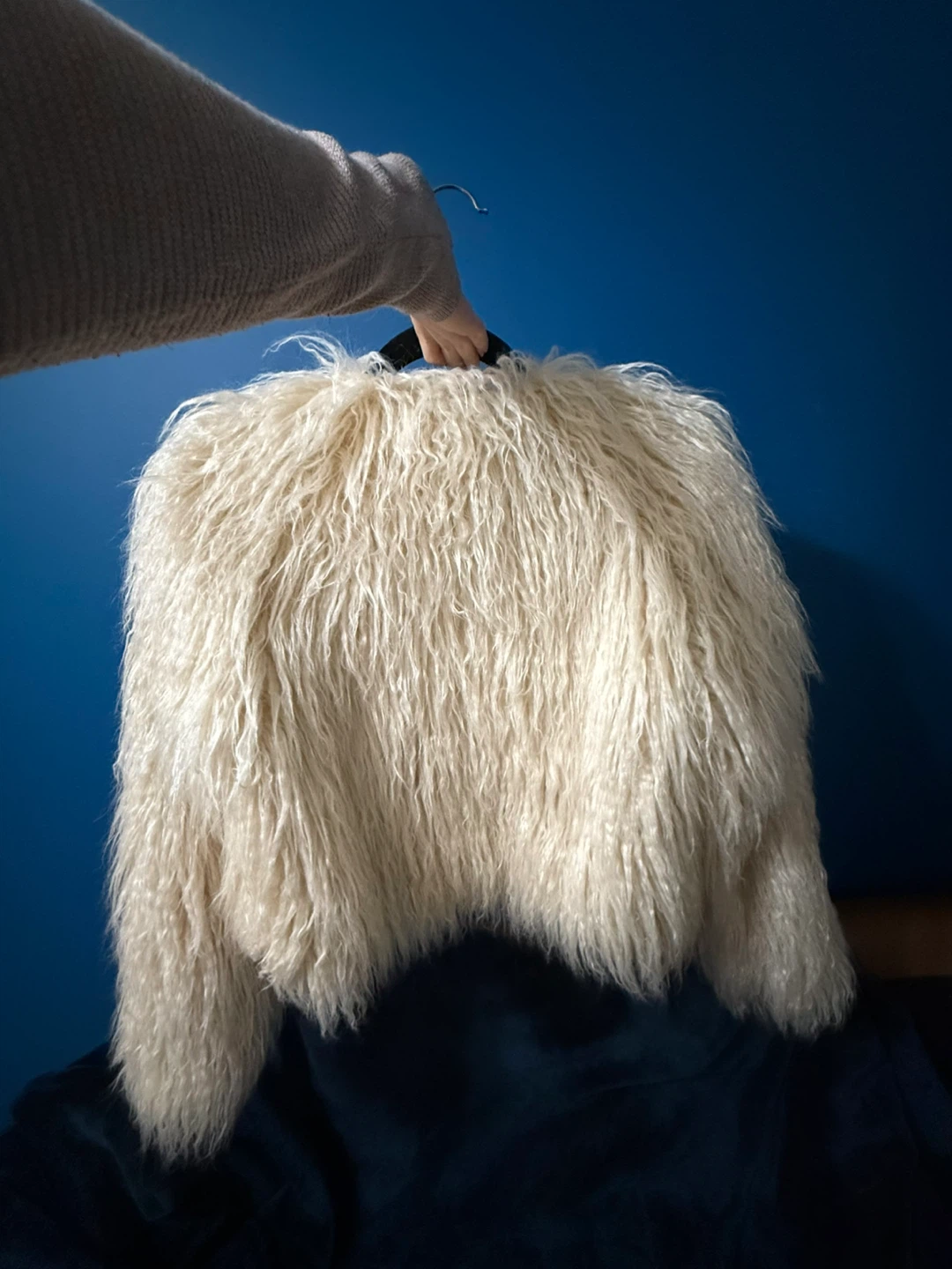 Dynamite Cream Faux Fur Jacket - photo 2