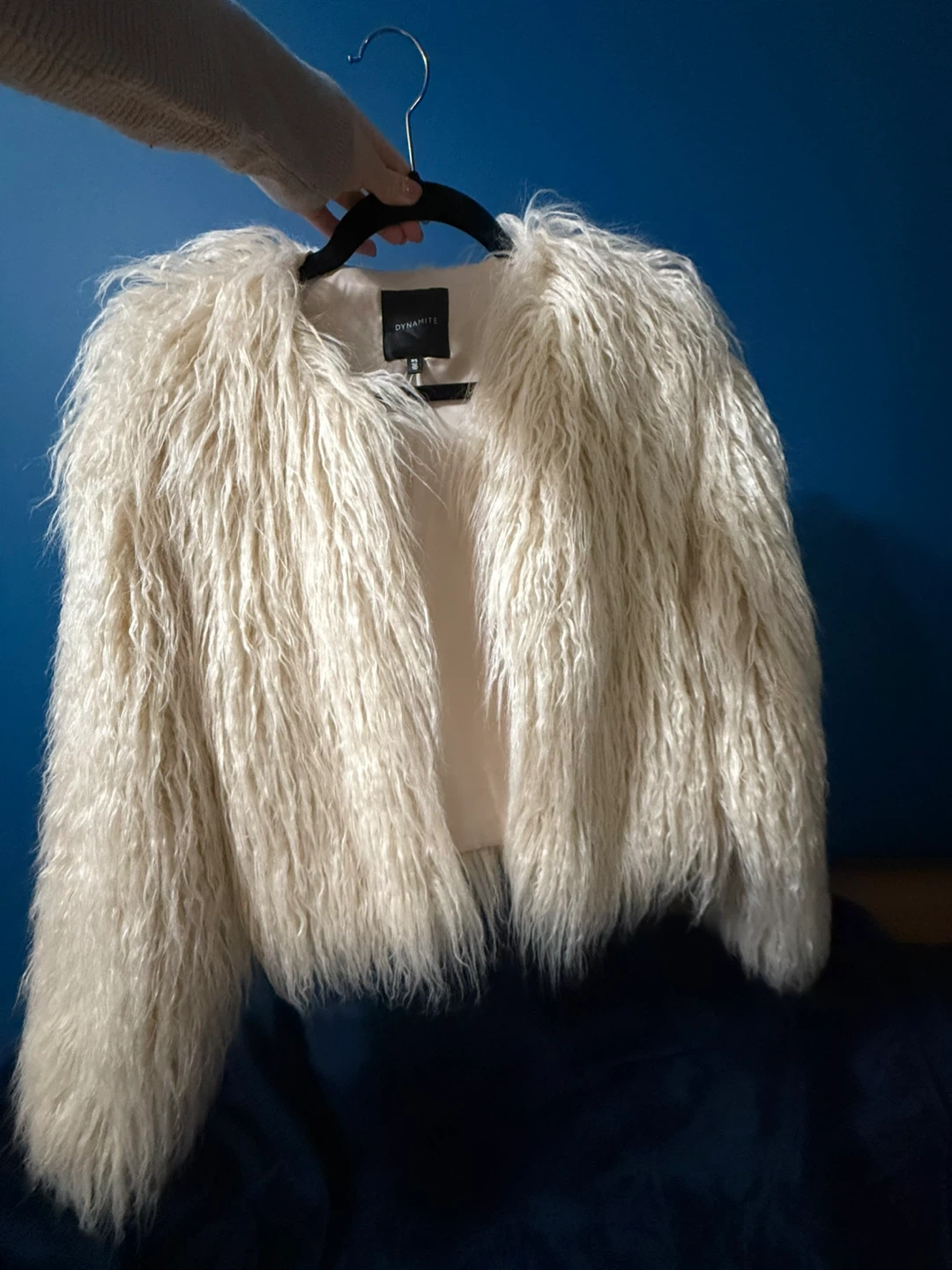Dynamite Cream Faux Fur Jacket - photo 3