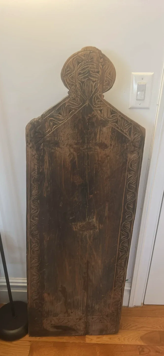 Carved Wooden Islamic Prayer Board