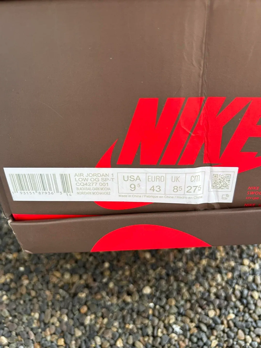 Nike Air Jordan 1 Low Travis Scott mocha og us9.5 image indicator(6)