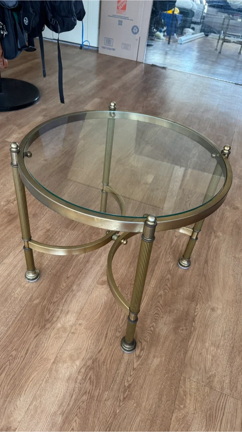 Vintage gold coffee table