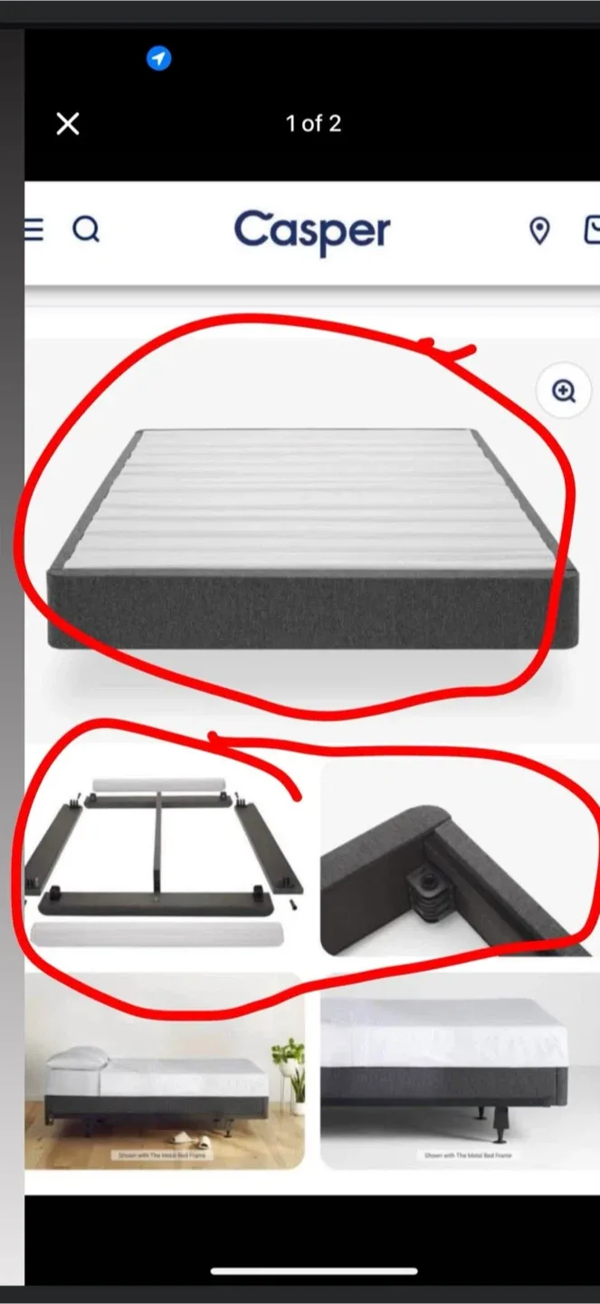 Casper Foundation Bed Frame - Box Included! image indicator(2)