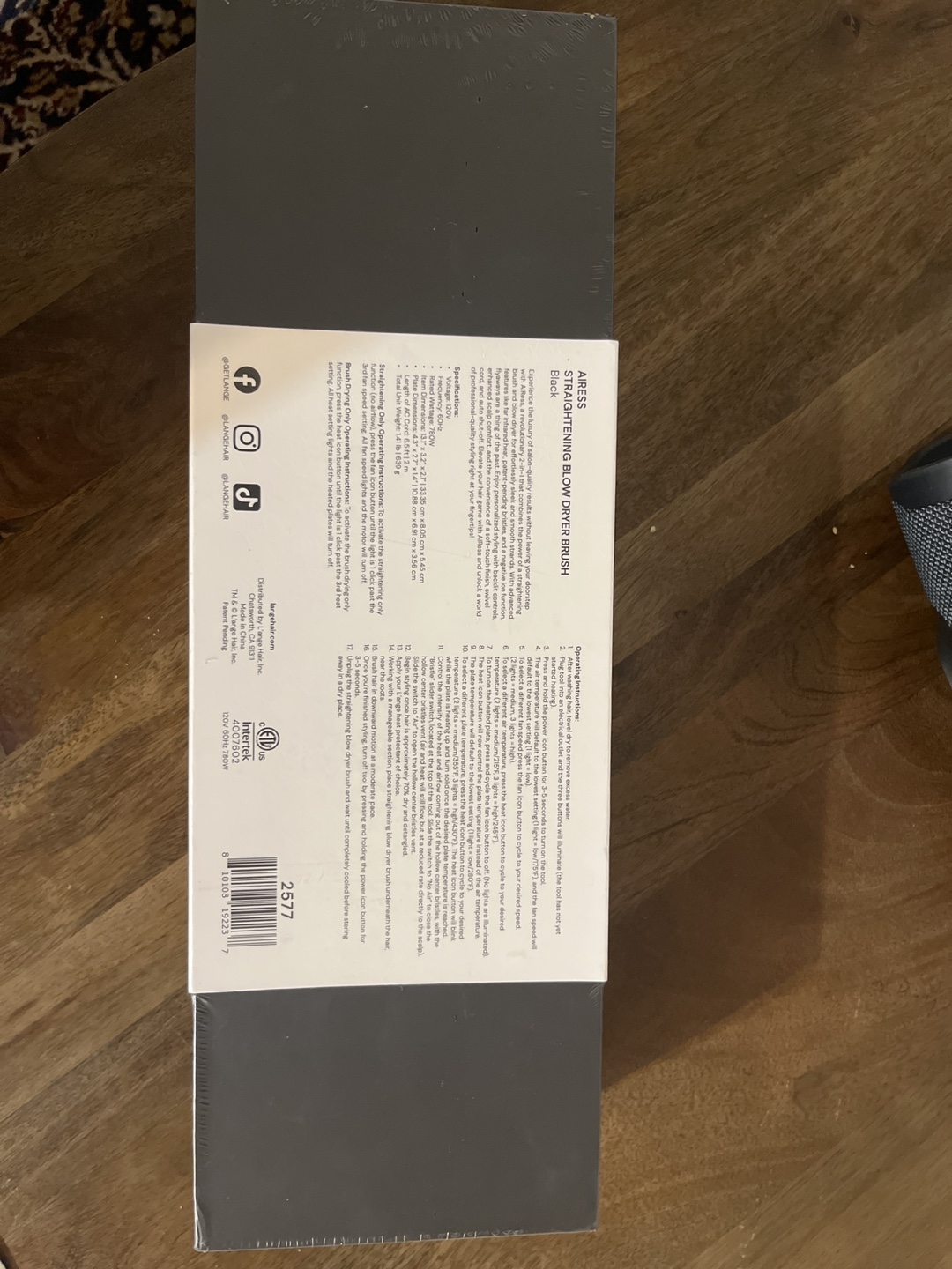 New L'ange AIRESS Straightening Blow Dryer Brush - photo 2