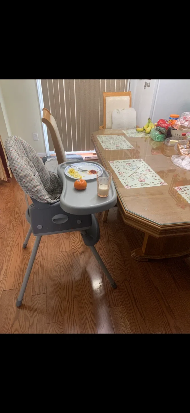 Baby Eating Feeding High Chair