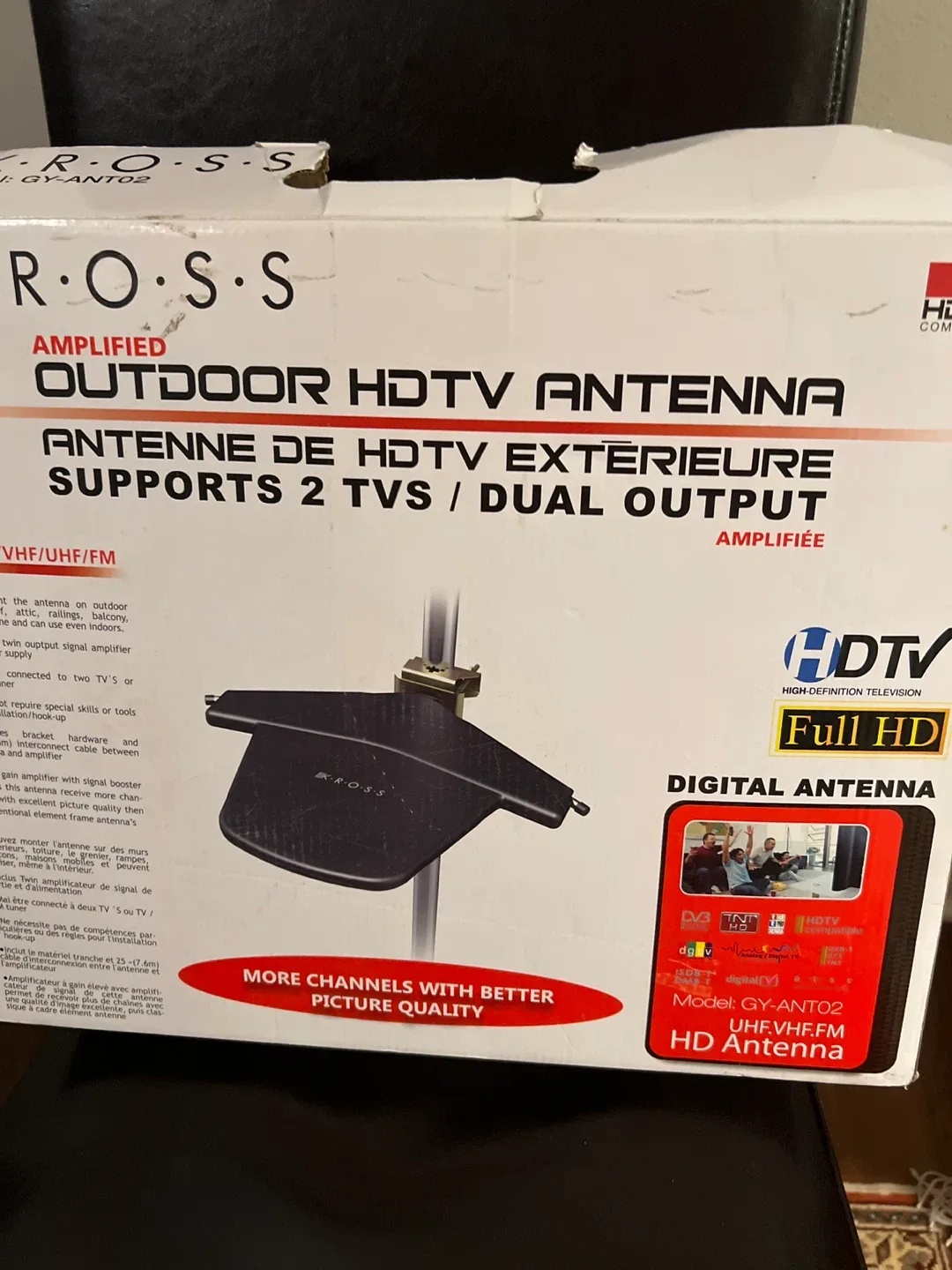 Ross Amplified Outdoor HDTV Antenna GY-ANTO2