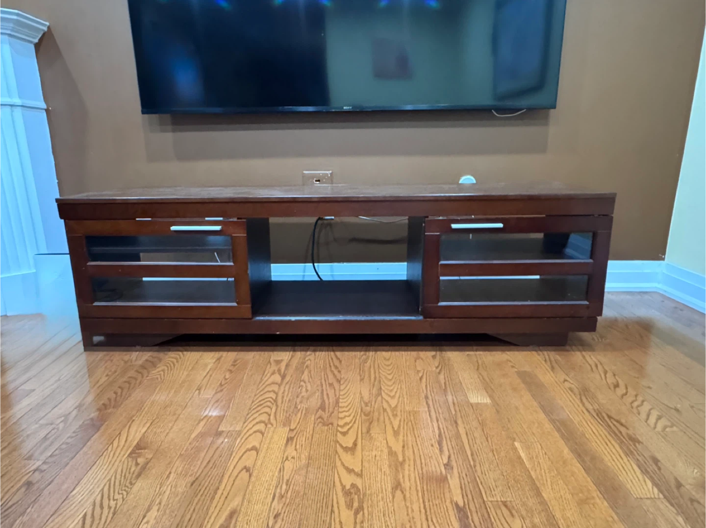 Brown Wood TV Stand - photo 2