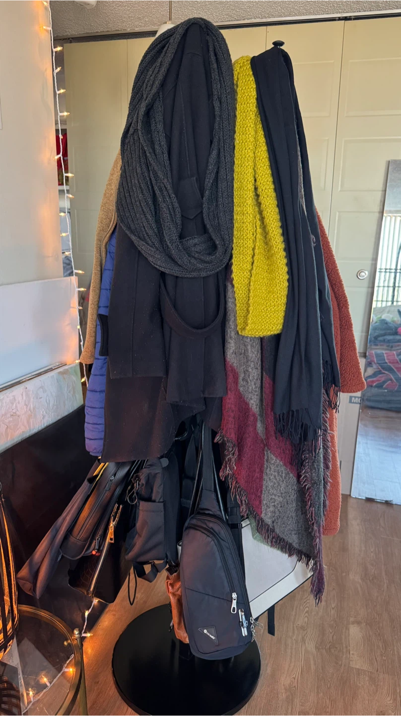 IKEA HEMNES hat and coat stand (black metal) - photo 3