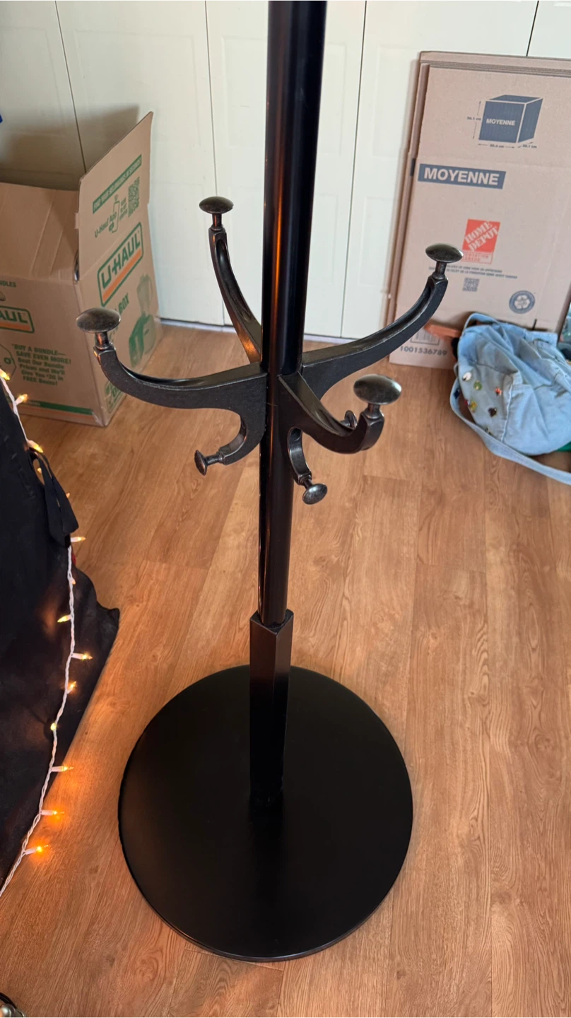 IKEA HEMNES hat and coat stand (black metal) - photo 2