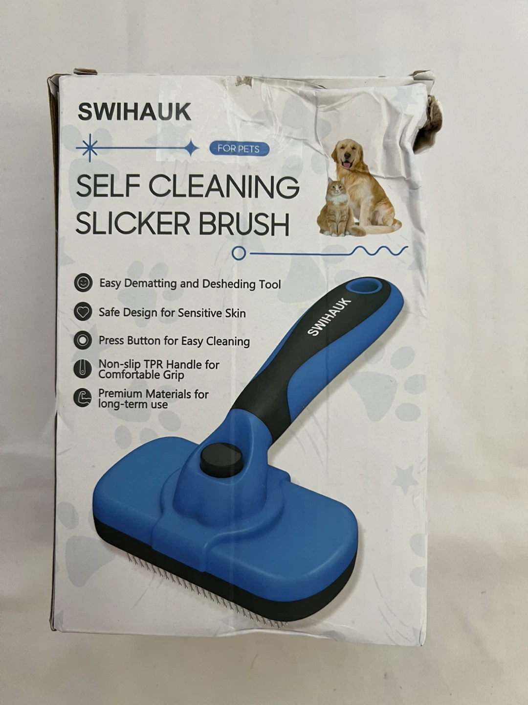 Self cleaning Slicker brush for Pets
