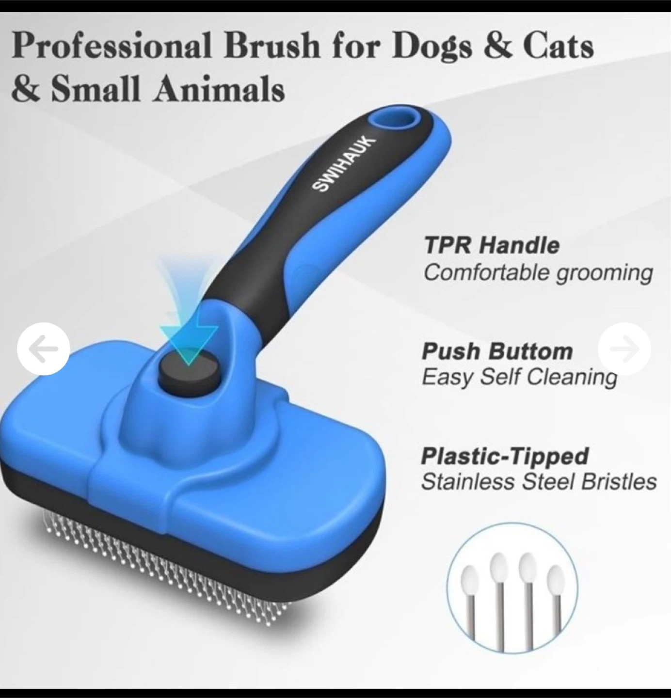 Self cleaning Slicker brush for Pets - photo 4