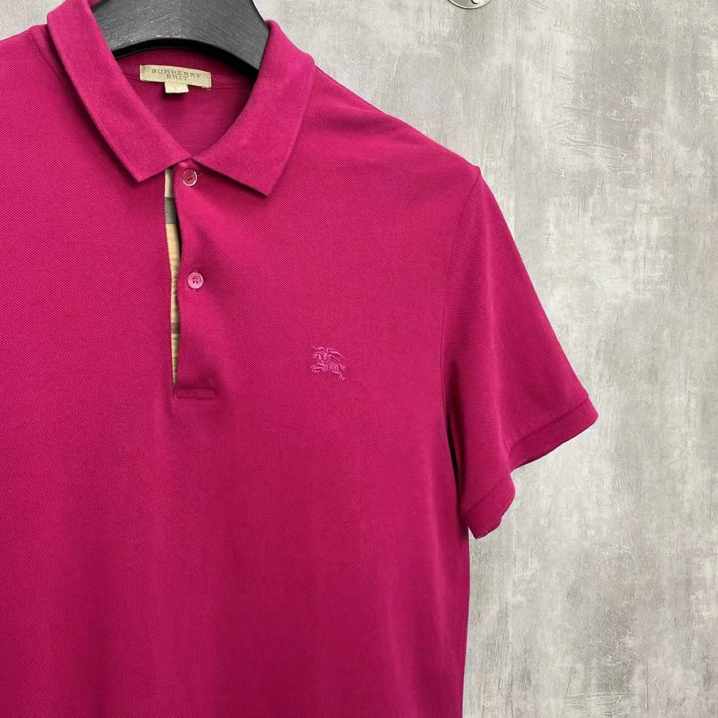 Burberry Brit Pink Polo Shirt size L image indicator(2)