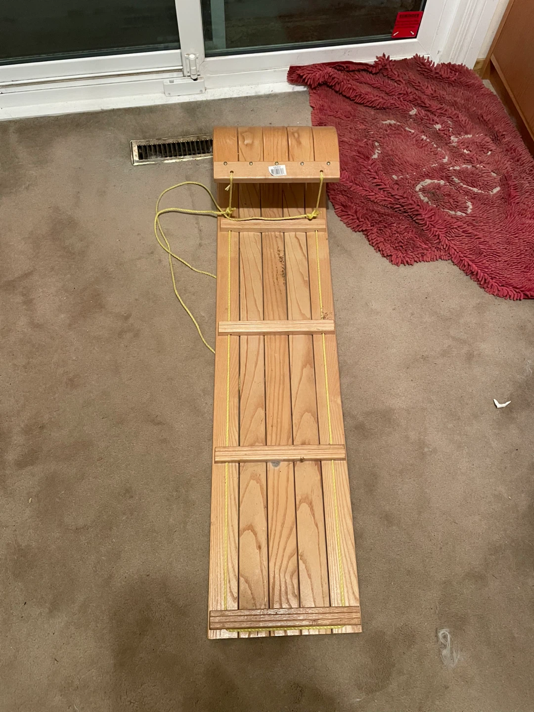 Wooden Toboggan Available