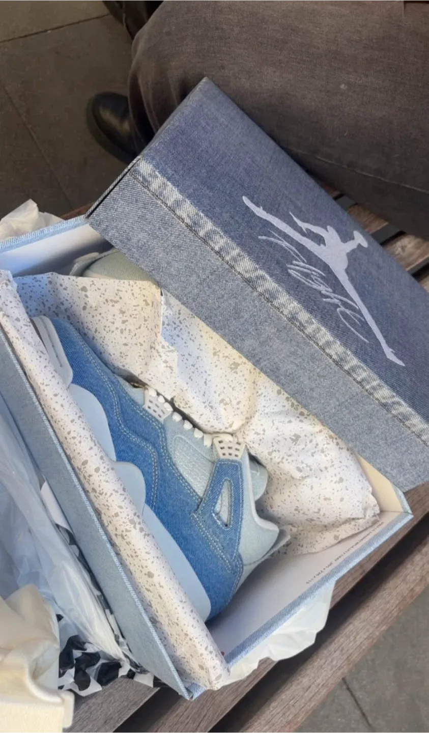 Air Jordan 4 Retro Wmns 'Denim' Shoes