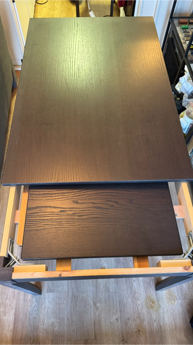IKEA extendable dining table (dark brown) - photo 3