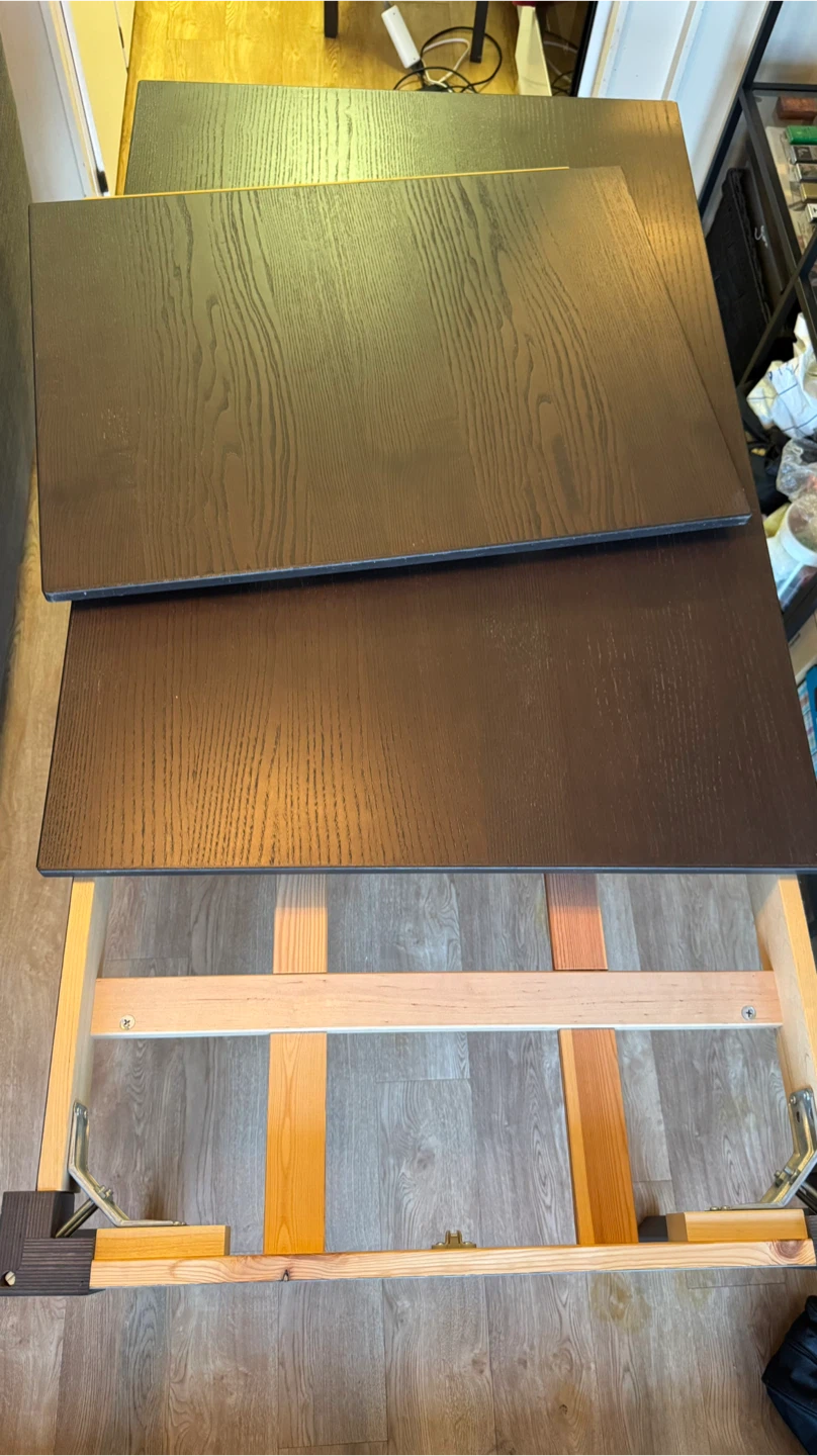 IKEA extendable dining table (dark brown) - photo 2