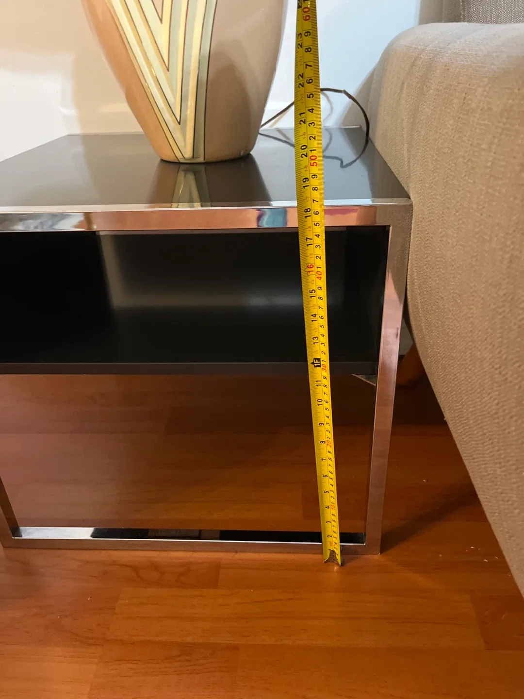 Side Table with Chrome Frame image indicator(6)