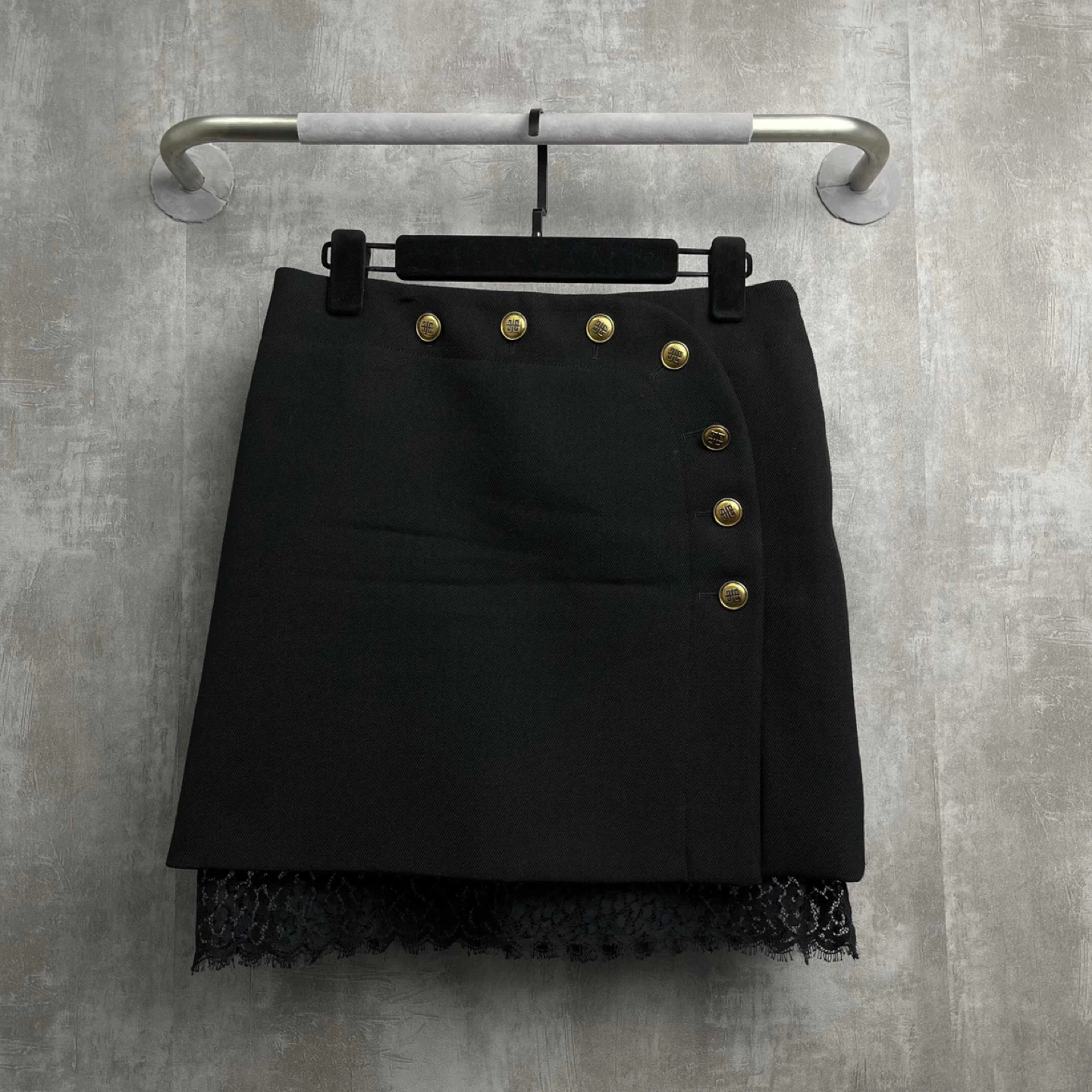 Authentic Givenchy Black Mini Skirt