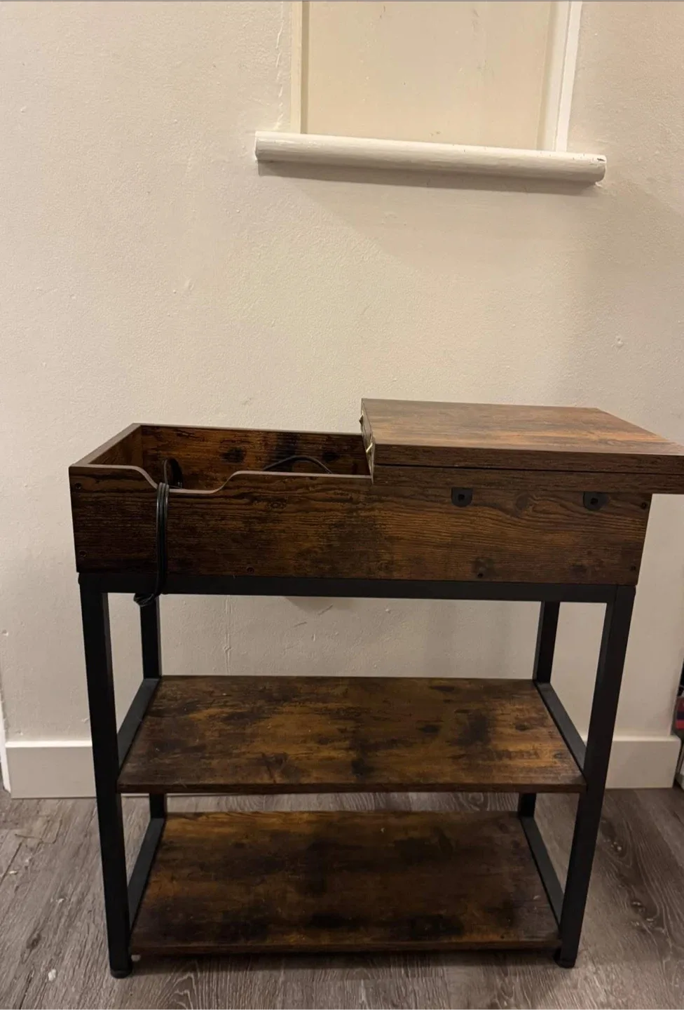 End Table with Charging Station
