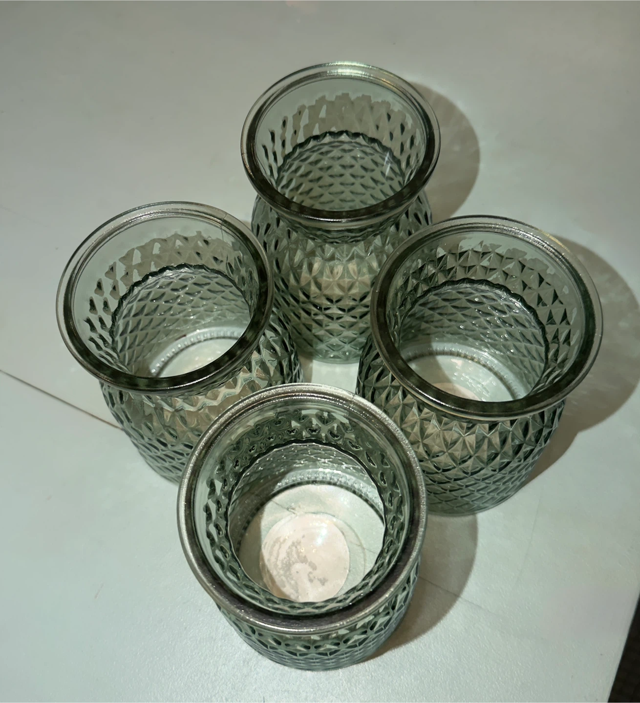 Faceted Glass Vase - Set of 4 - photo 2