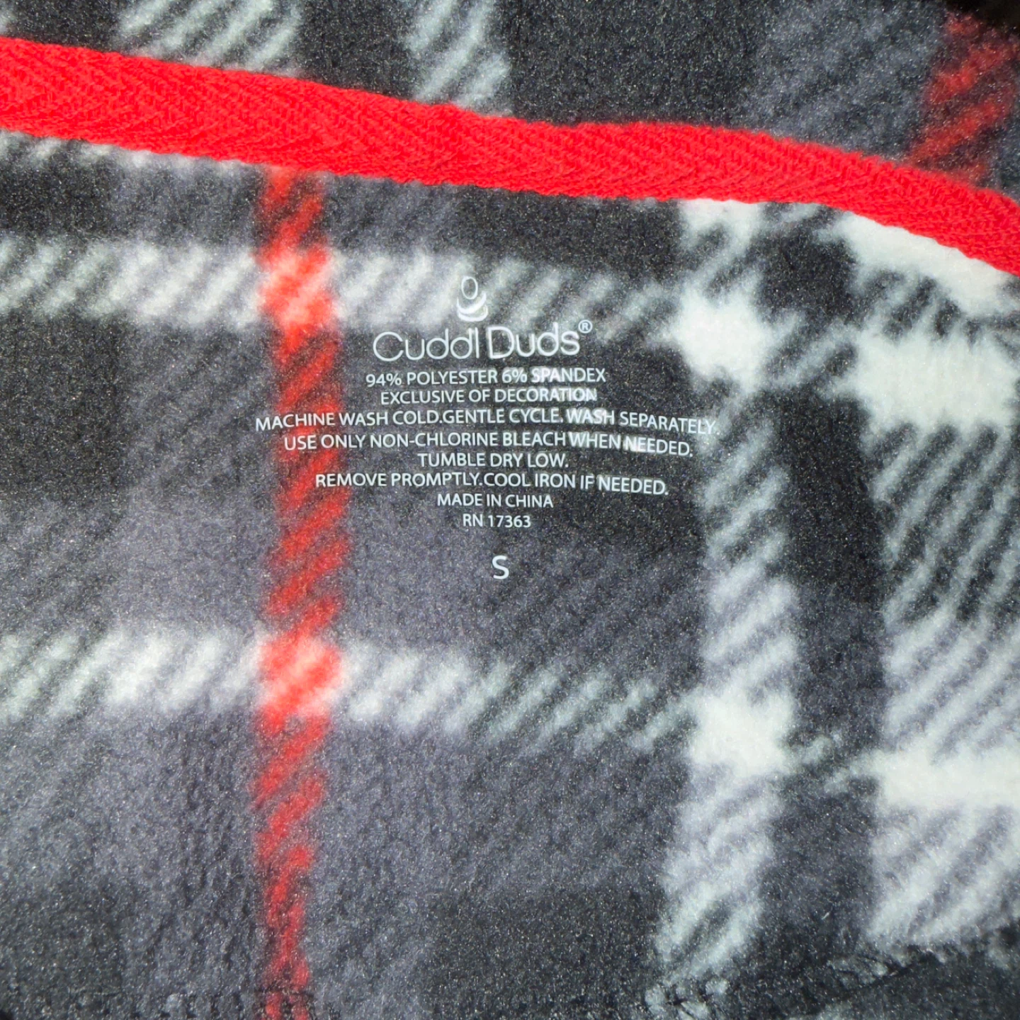 Cuddl Duds Plaid Poncho - Size S - photo 3