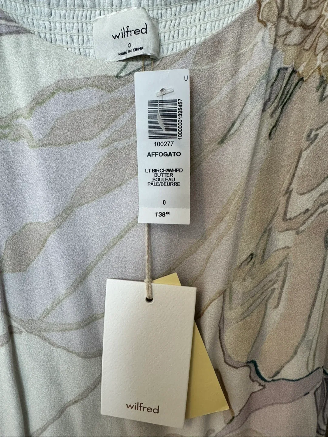 NWT Aritzia Wilfred Affogato Dress Size 0 image indicator(5)