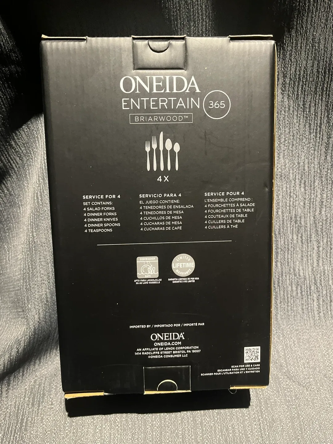 Oneida Entertain 365 Briarwood 20-Piece Flatware Set - NEW image indicator(2)