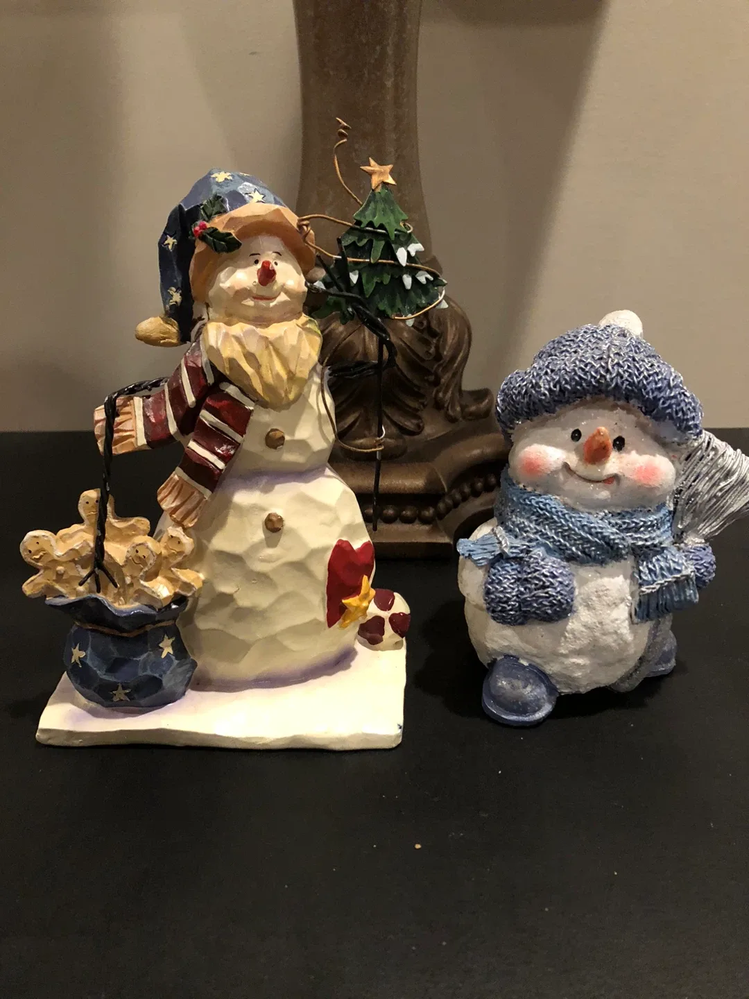 Snowman Figurines Both for $5