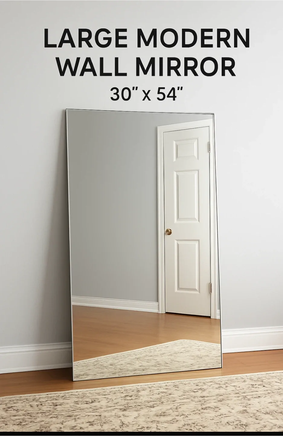 Large Modern Wall Mirror 30" x 54"