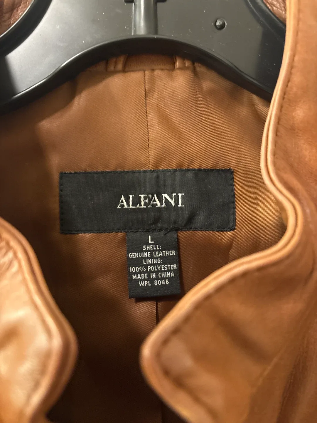 Alfani Genuine Leather Jacket - Size L image indicator(2)