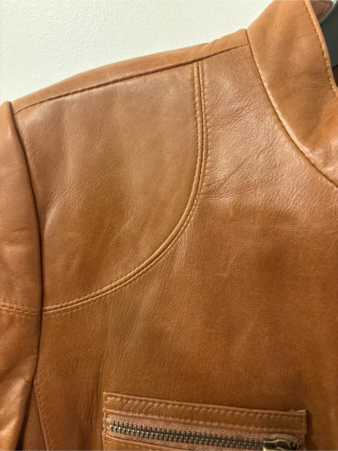 Alfani Genuine Leather Jacket - Size L image indicator(6)