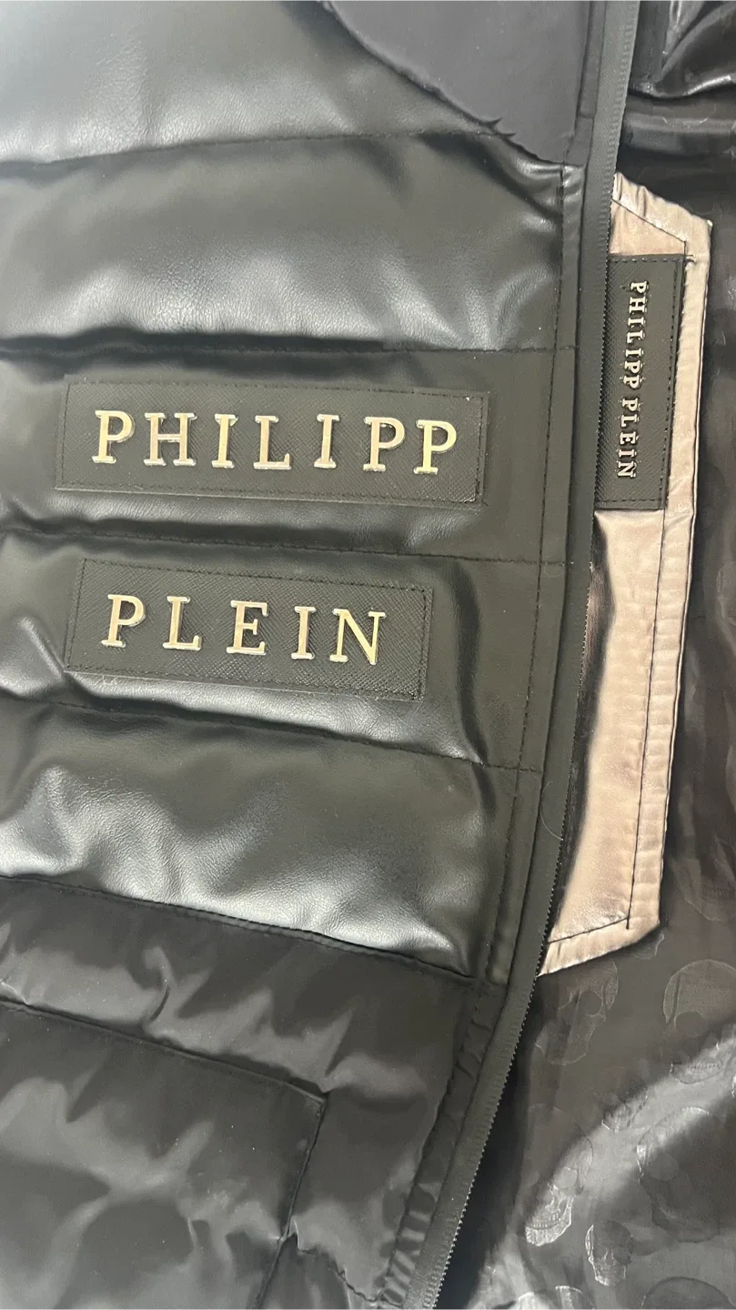 Philipp Plein Black Puffer Vest for men  - XLarge image indicator(3)