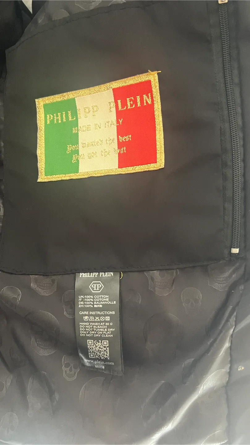 Philipp Plein Black Puffer Vest for men  - XLarge image indicator(5)