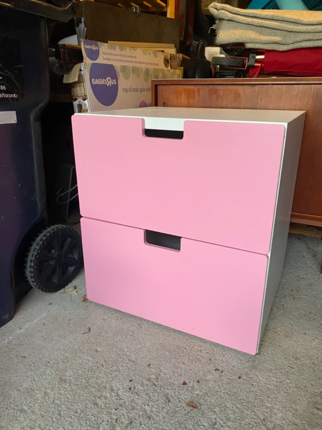 Pink 2-Drawer Cabinet
