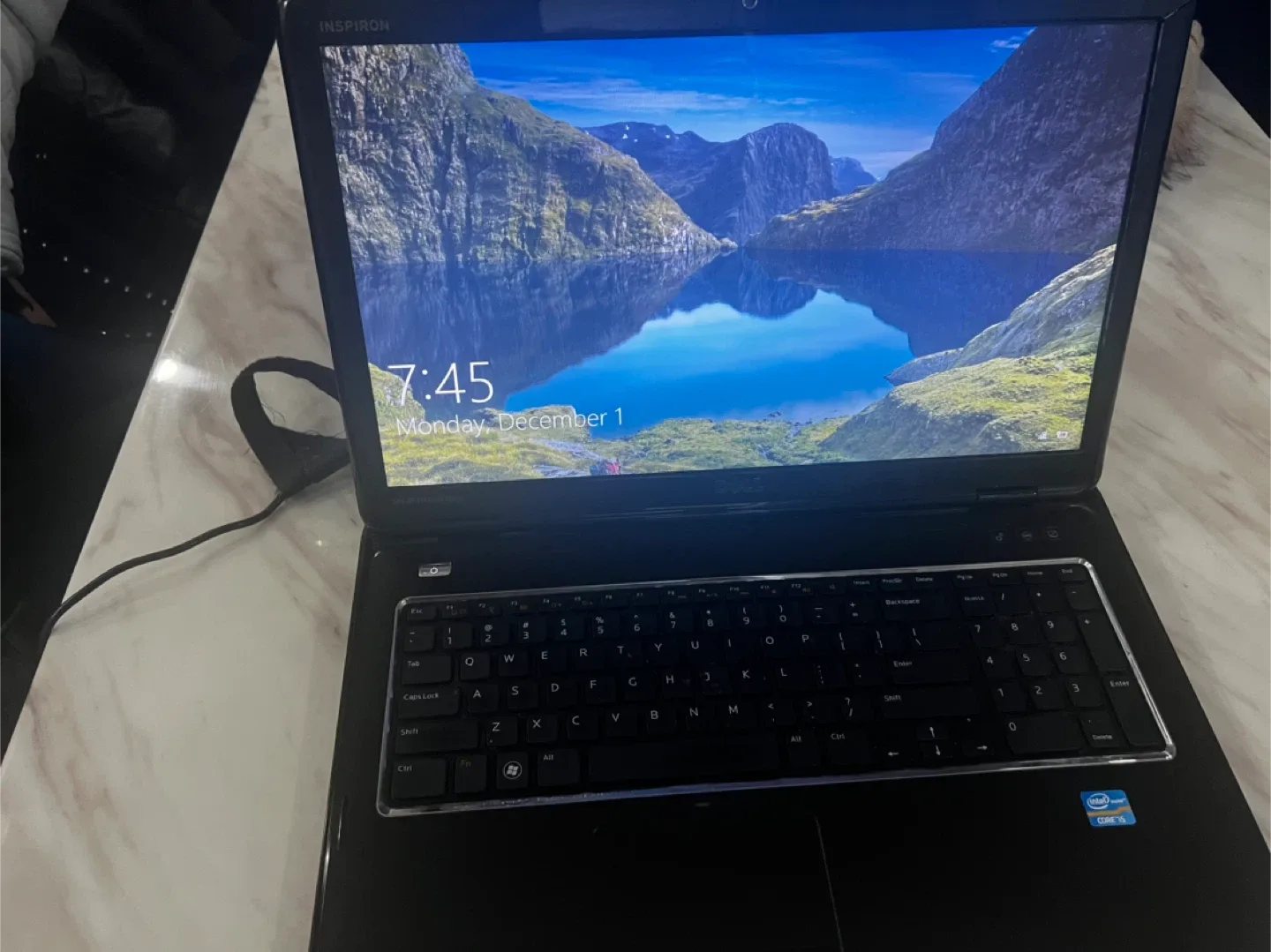 For sale Dell laptop 17” with charger adapter widow 10 image indicator(4)