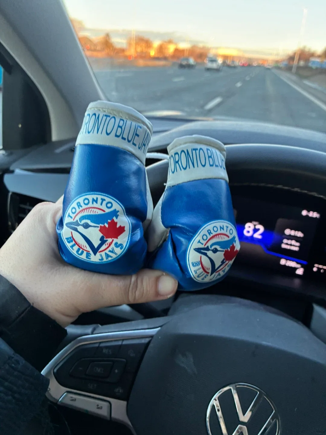 Toronto Blue Jays Boxing Glove Car Mirror Hangers image indicator(2)