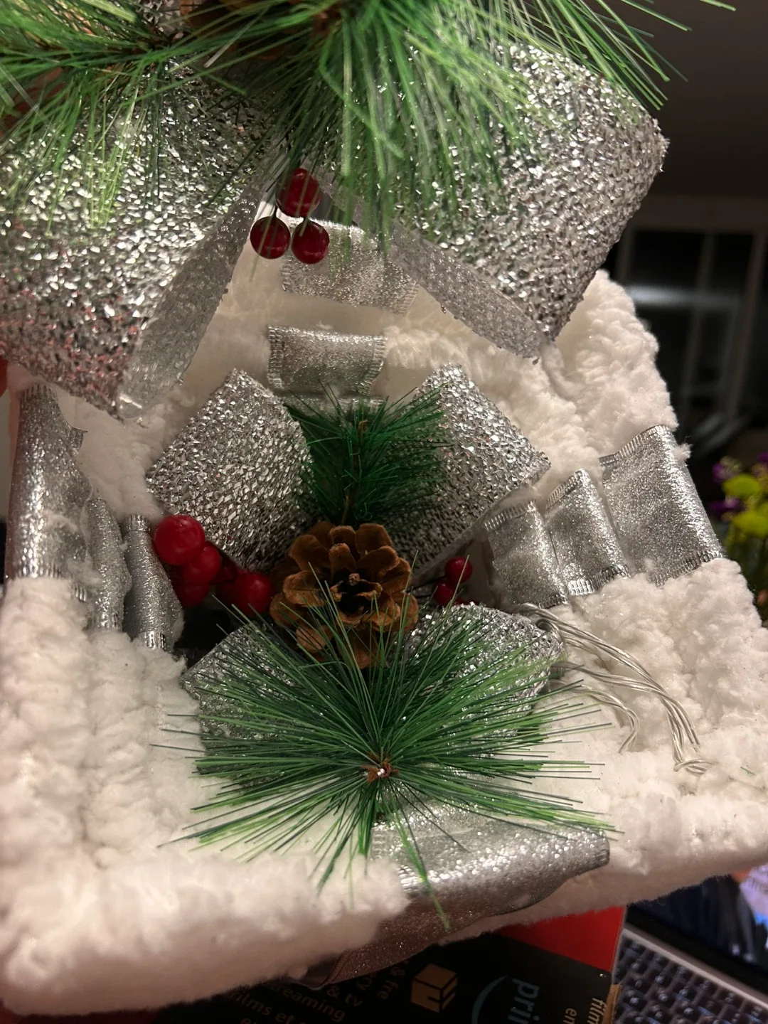 NEW set of 3 Christmas lighted boxes. image indicator(5)