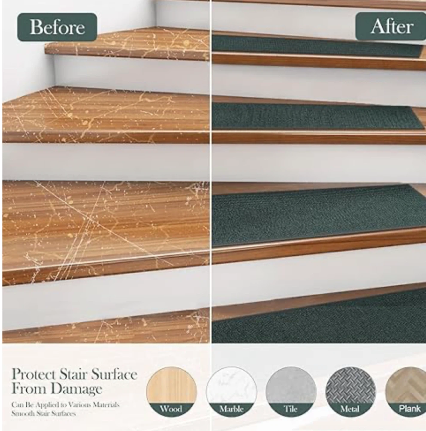 New Pack 15 Stair Tread Rugs - Protect Your Stairs - photo 4