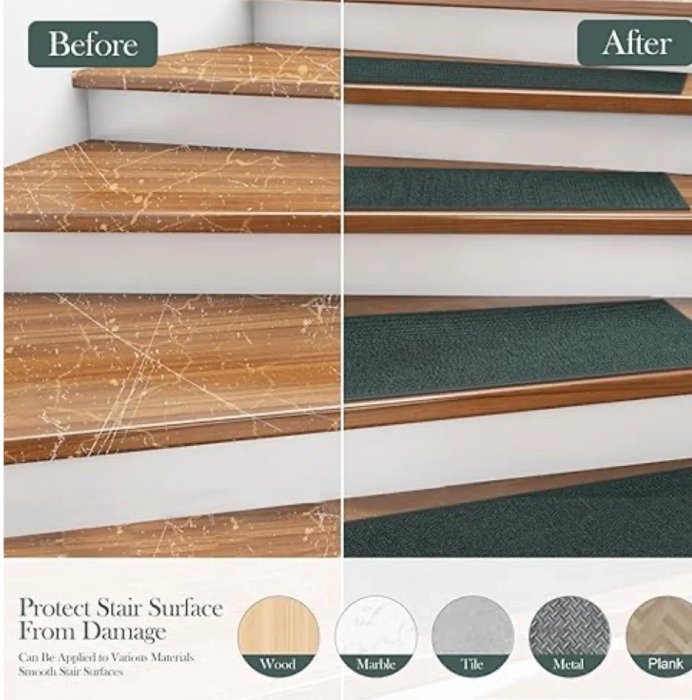 New Pack 15 Stair Tread Rugs - Protect Your Stairs image indicator(4)