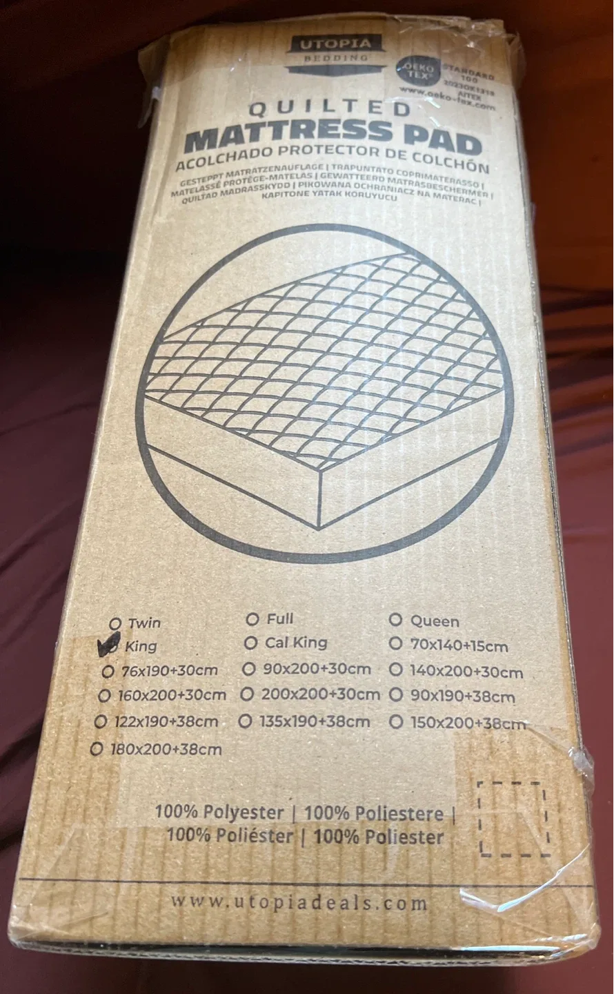 Utopia Bedding King Mattress Pad - New in Box!