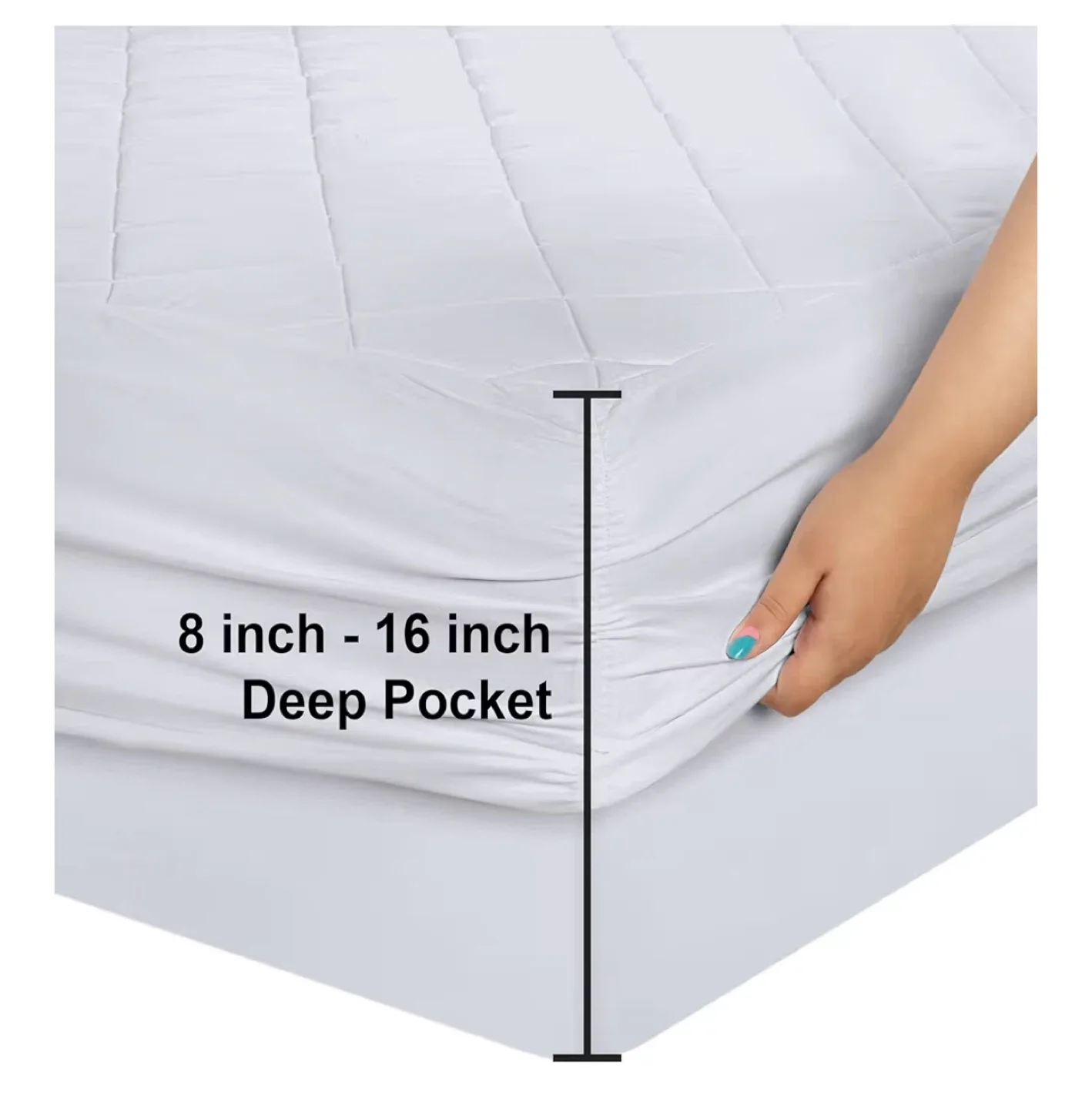 Utopia Bedding King Mattress Pad - New in Box! image indicator(4)