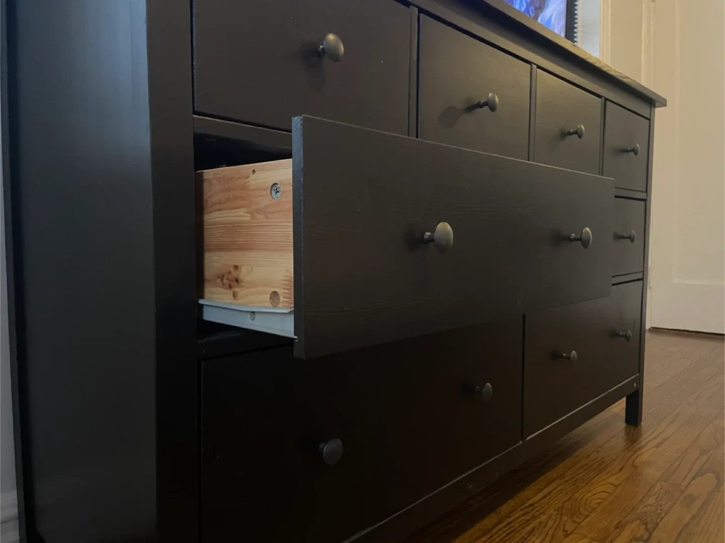 Black Dresser with 10 drawers image indicator(3)